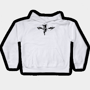 Harpy minimal silhouette white Kids Hoodie